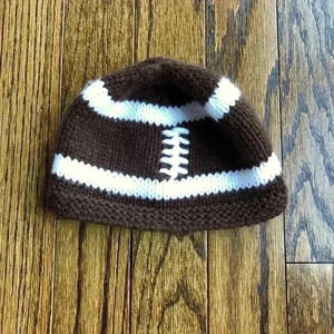 So Dorable Infant 0-12M Crochet Football Cap/Hat